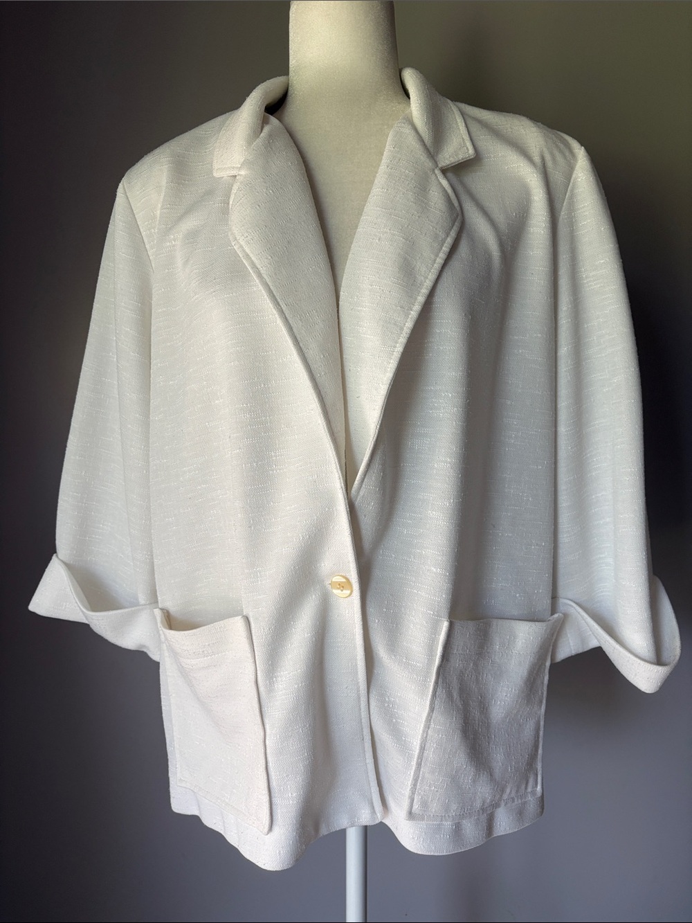 Vintage 70’s Cape Cod Match Mates White Beachy Blazer